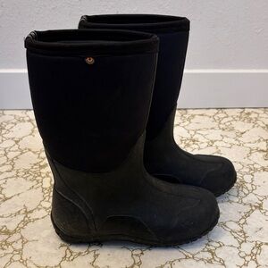Bogs Kids Black Boots